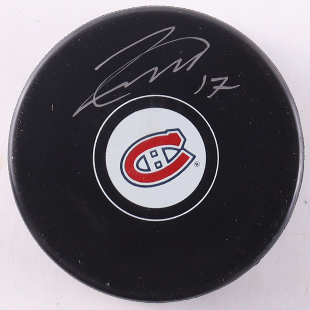 Josh Anderson Signed Canadiens Logo Hockey Puck (Premium Autographs) at PristineAuction.com
