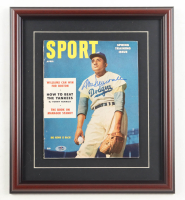 Don Newcombe Signed Custom Framed 1954 "Sport" Magazine (PSA) at PristineAuction.com