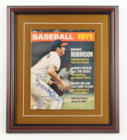 Brooks Robinson Signed Custom Framed 1971 "Baseball Guidebook" Magazine (PSA) at PristineAuction.com