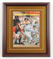 Carl Yastrzemski Signed 1967 "Spots Illustrated" Custom Framed Magazine Display (PSA) at PristineAuction.com