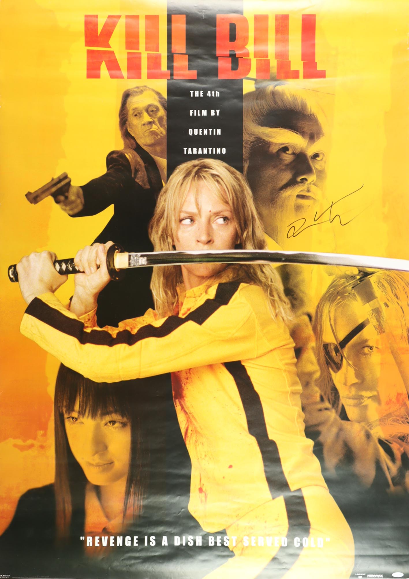 Quentin Tarantino Signed "Kill Bill" 38x50 Movie Poster (ACOA) at PristineAuction.com Quentin Tarantino Signed "Kill Bill" 38x50 Movie Poster (ACOA) at PristineAuction.com