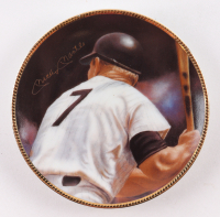 Mickey Mantle 1991 Members Only "Mick/7" Mini Collectible Club Plate at PristineAuction.com
