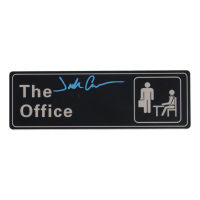Jack Coleman Signed "The Office" 3x9 Door Sign (Beckett) at PristineAuction.com