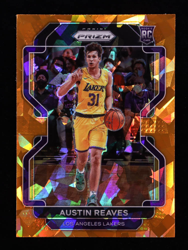 Austin Reaves 2021-22 Panini Prizm Prizms Orange Ice #165 RC