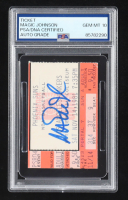 Magic Johnson Signed 1981-82 NBA Original Game Ticket (PSA | Auto 10) at PristineAuction.com