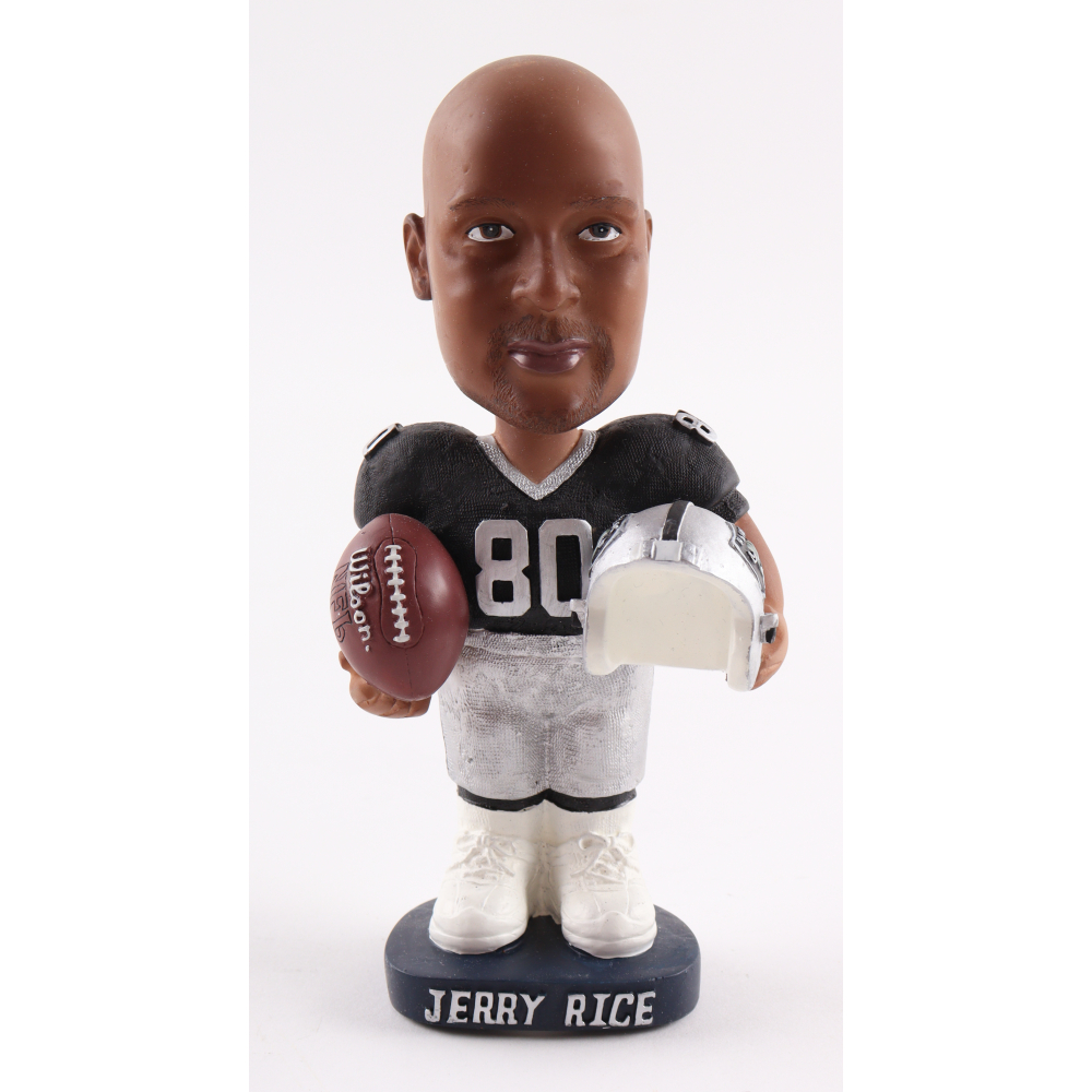 Jerry Rice Raiders Hand-Painted Bobblehead at PristineAuction.com