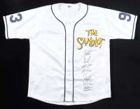 "The Sandlot" Jersey Cast-Signed by (7) with Tom Guiry, Chauncey Leopardi, Marty York, Shane Obedzinski with Character Name Inscriptions (Beckett) at PristineAuction.com