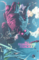Chris Pratt Signed "Guardians of the Galaxy" 24x36 Holo Foil Art Print Inscribed "Star-Lord" (ACOA) at PristineAuction.com
