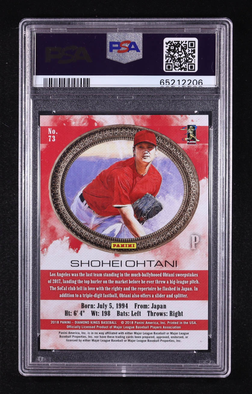 Shohei Ohtani 2018 Diamond Kings #73 RC (PSA 9) at PristineAuction.com Shohei Ohtani 2018 Diamond Kings #73 RC (PSA 9) at PristineAuction.com