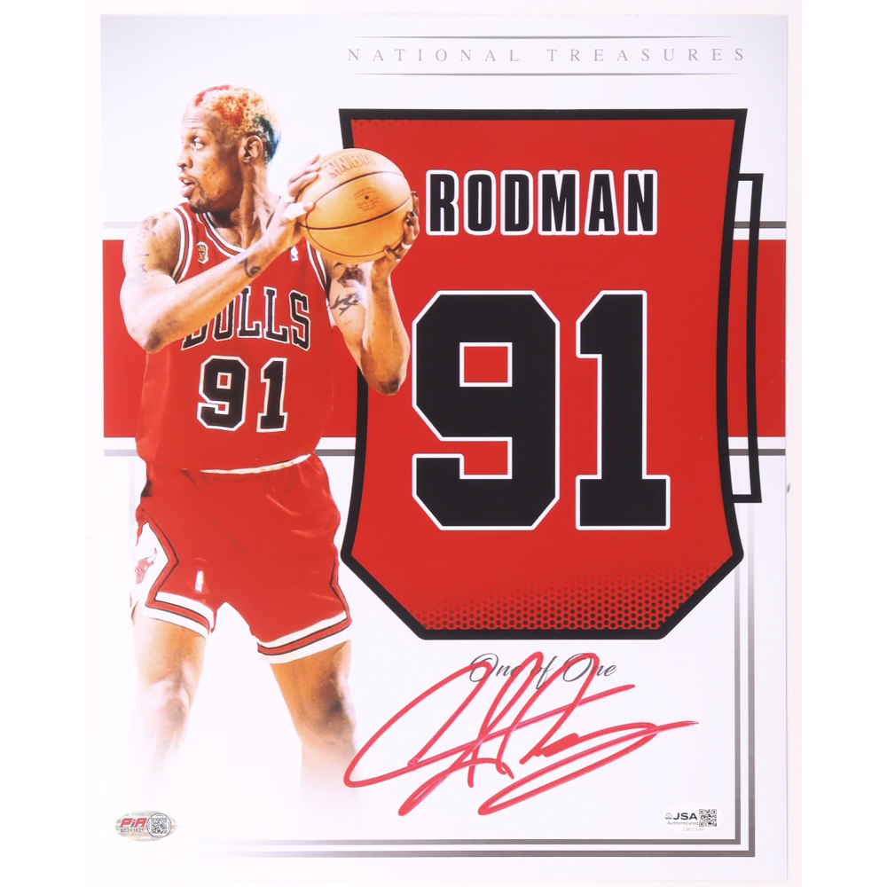 Dennis Rodman Signed Bulls 11x14 Photo (JSA) at PristineAuction.com