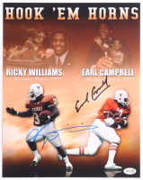 Earl Campbell & Ricky Williams Signed Texas Longhorns 11x14 Photo (JSA) at PristineAuction.com