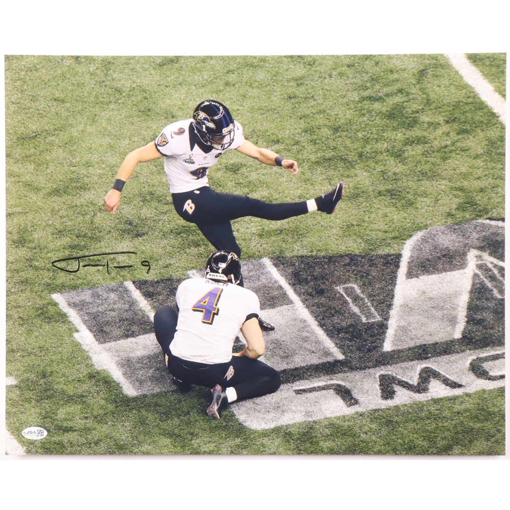 Justin Tucker Signed Ravens 16x20 Photo (JSA) at PristineAuction.com