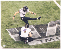 Justin Tucker Signed Ravens 16x20 Photo (JSA) at PristineAuction.com