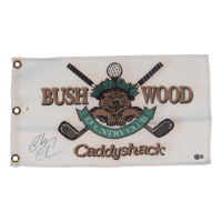 Chevy Chase Signed "Caddyshack" Bushwood Golf Pin Flag (Beckett) at PristineAuction.com