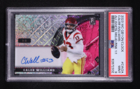 Caleb Williams 2023 Wild Card QB1 On the Clock Autographs White Mojo Pink #CW2A RC #1/1 (PSA 9) at PristineAuction.com