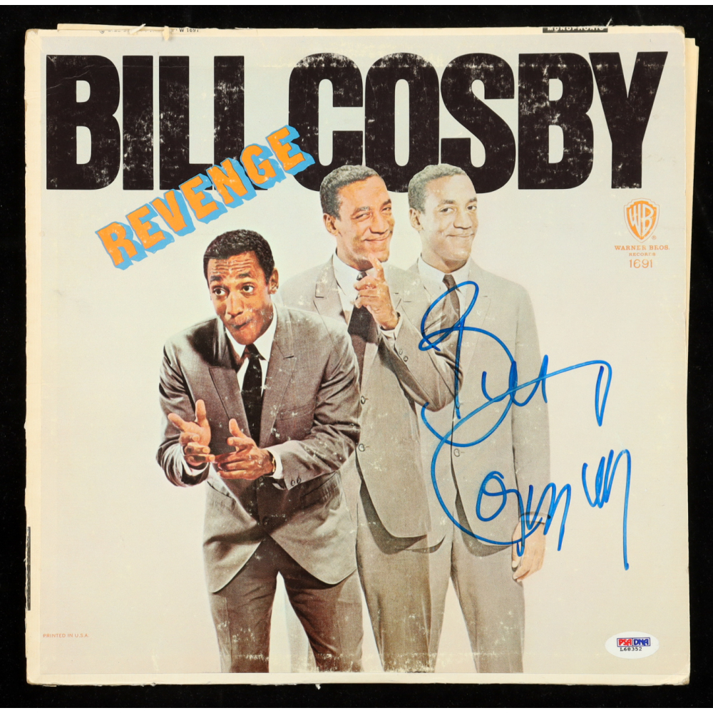 Bill Cosby Signed "Revenge" Vinyl Record Sleeve (PSA) at PristineAuction.com