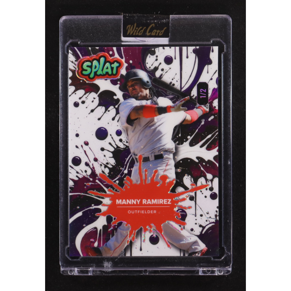 Manny Ramirez 2024 Wild Card Splat Purple #SBPUR06-MR #1/2 at PristineAuction.com