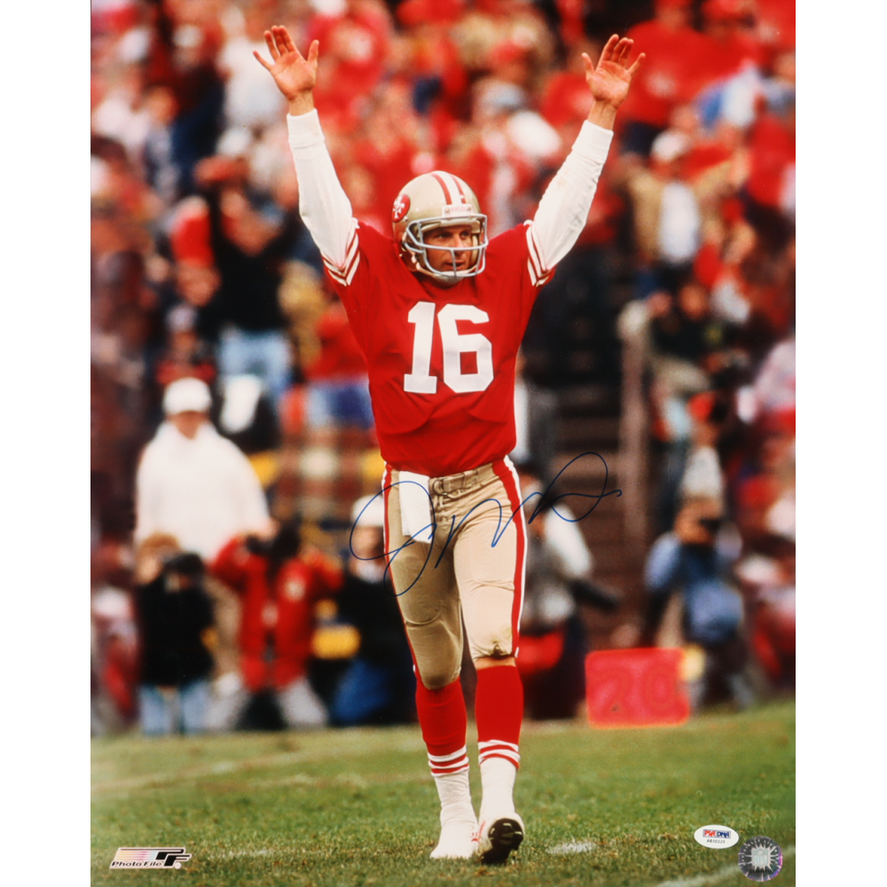 Joe Montana Signed 49ers 16x20 Photo (PSA) at PristineAuction.com