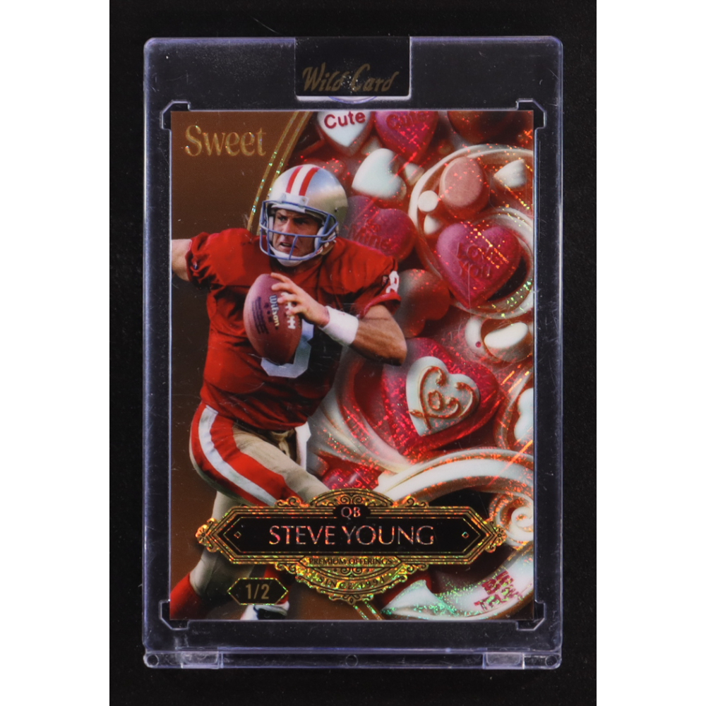 Steve Young 2026 Wild Card Sweet Be Mine Shimmer #SWLPI2-SY #1/2 at PristineAuction.com