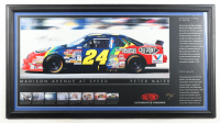 Jeff Gordon Signed NASCAR Custom Framed Art Print (Beckett) at PristineAuction.com