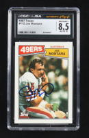Joe Montana Signed 1987 Topps #112 (CGC8.5 | Auto 10) at PristineAuction.com