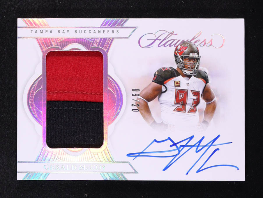 Gerald McCoy 2025 Panini Flawless Patch Autographs Silver #61 #9/20 at PristineAuction.com Gerald McCoy 2025 Panini Flawless Patch Autographs Silver #61 #9/20 at PristineAuction.com
