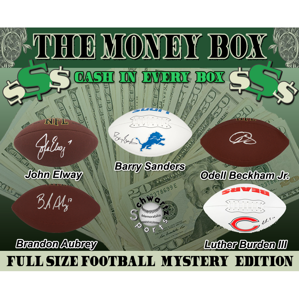 $$ THE MONEY BOX $$ Football Signed Mystery Box - Series 8 (Limited to 150) - Schwartz Sports at PristineAuction.com