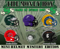 $$ THE MONEY BOX $$ Football Mini Helmet Signed Mystery Box - Series 8 (Limited to 150) &ndash; Schwartz Sports at PristineAuction.com
