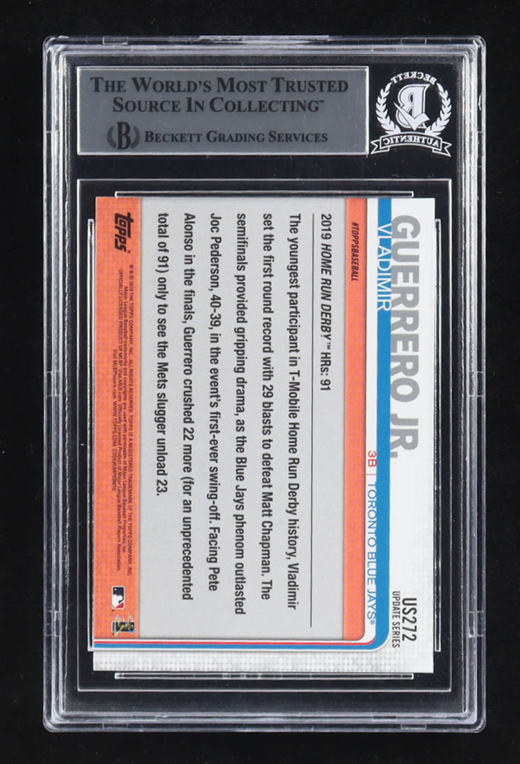 Vladimir Guerrero Jr. Signed 2019 Topps Update #US272 (BGS) at PristineAuction.com Vladimir Guerrero Jr. Signed 2019 Topps Update #US272 (BGS) at PristineAuction.com
