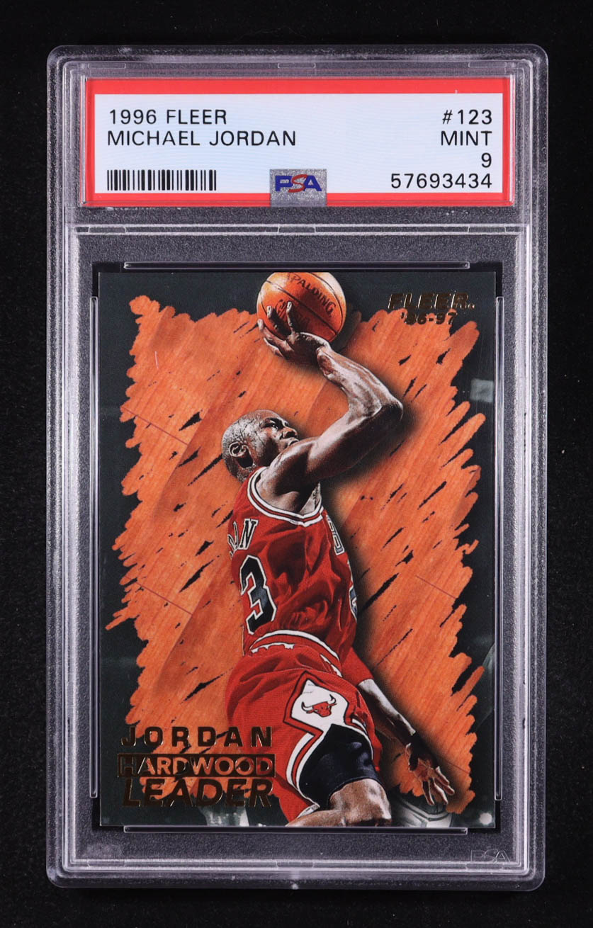 Michael Jordan 1996-97 Fleer #123 HL (PSA 9) at PristineAuction.com Michael Jordan 1996-97 Fleer #123 HL (PSA 9) at PristineAuction.com