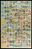 1987 Topps Baseball Uncut Trading Card Sheet of (132) Cards at PristineAuction.com