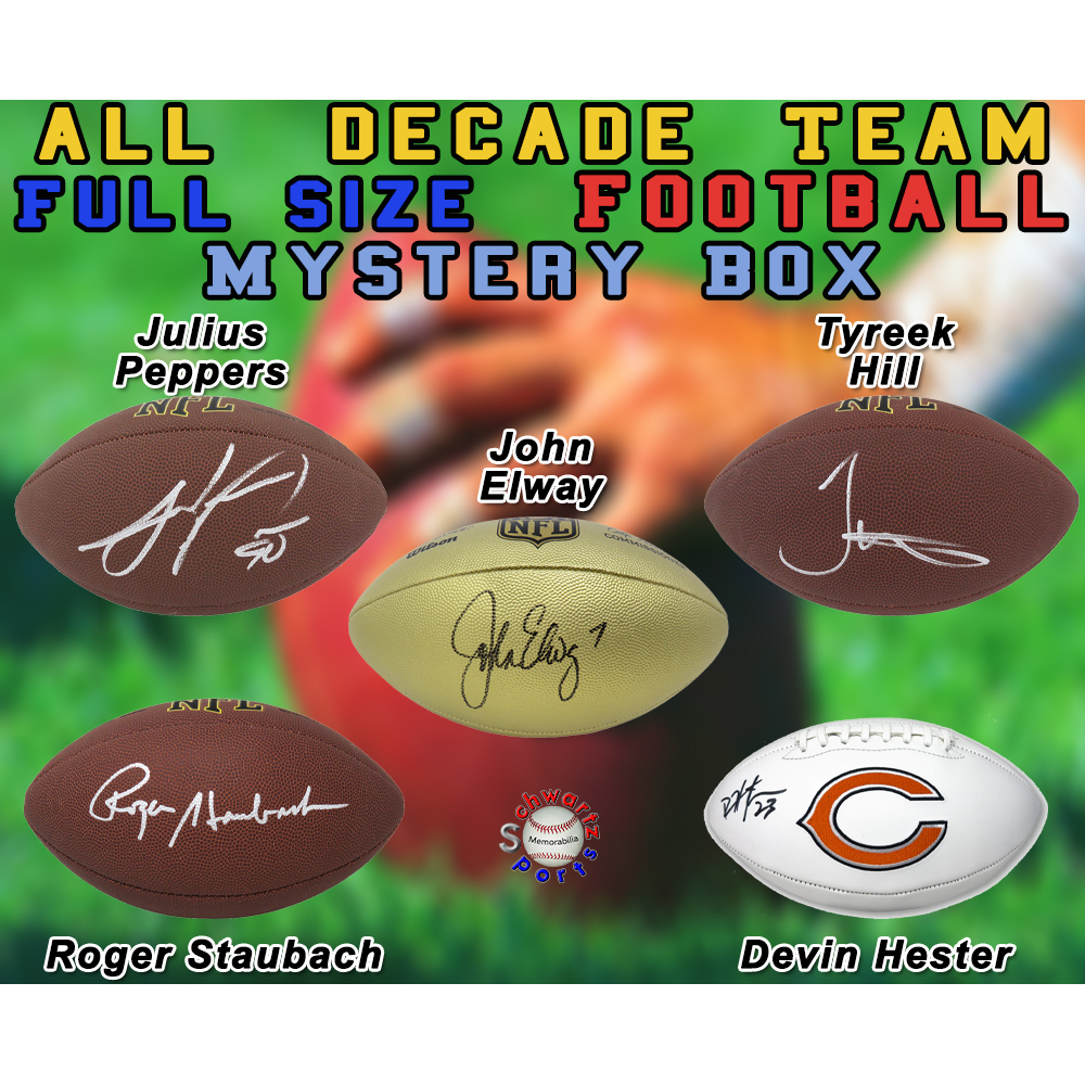 All-Decade Team Signed Full Size Football Mystery Box - Series 14 (Limited to 100) - Schwartz Sports at PristineAuction.com