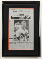 Cal Ripken Jr. Orioles 1995 The Sun Newspaper Custom Framed Display at PristineAuction.com