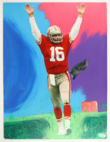 Joe Montana Signed 49ers 30x40 Mixed Media Photo Board (PSA) at PristineAuction.com