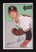 Warren Spahn 1952 Bowman #156 at PristineAuction.com