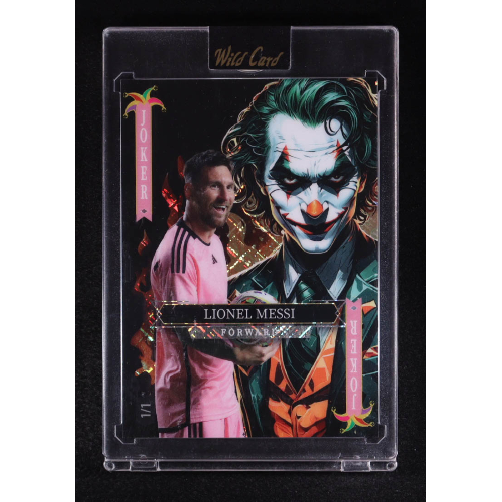 Lionel Messi 2025 Wild Card Jokers Wild #SDJWM-LMND02 #1/1 at PristineAuction.com