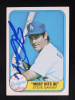 Steve Garvey 1981 Fleer Most Hits NL Auto #606 at PristineAuction.com