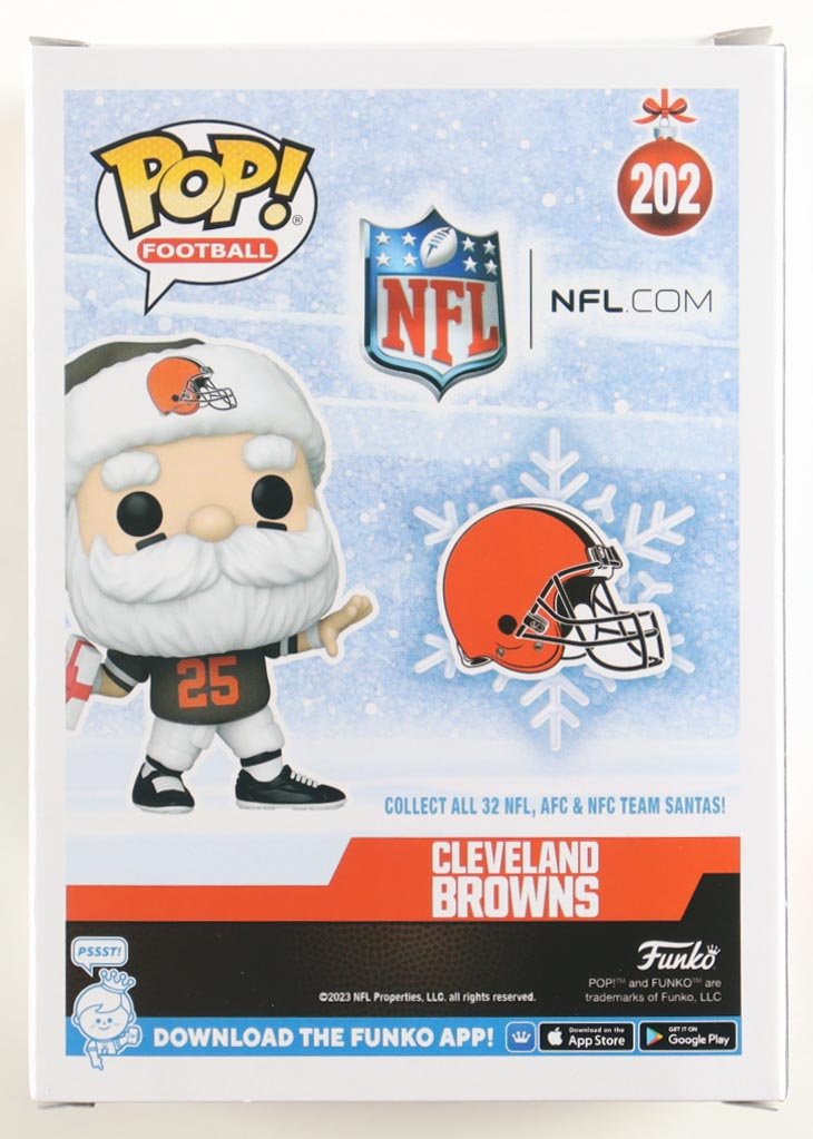 Joe Thomas Signed "Browns" #202 Browns Santa Funko Pop! Vinyl Figure (Schwartz) at PristineAuction.com Joe Thomas Signed "Browns" #202 Browns Santa Funko Pop! Vinyl Figure (Schwartz) at PristineAuction.com