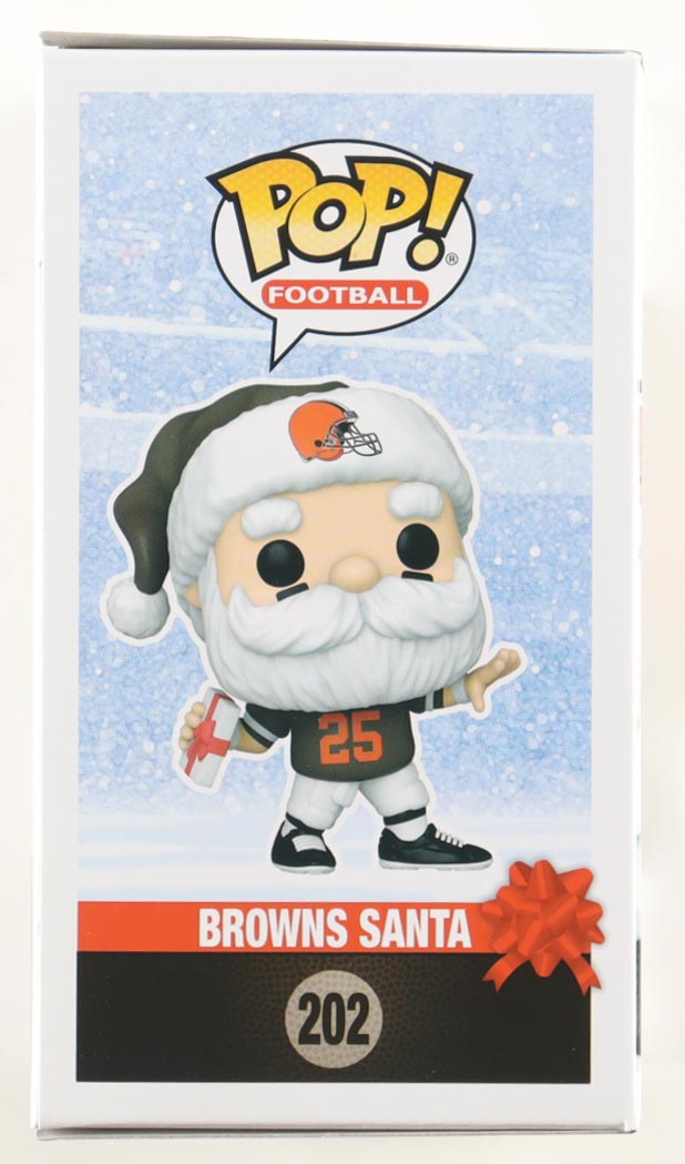 Joe Thomas Signed "Browns" #202 Browns Santa Funko Pop! Vinyl Figure (Schwartz) at PristineAuction.com Joe Thomas Signed "Browns" #202 Browns Santa Funko Pop! Vinyl Figure (Schwartz) at PristineAuction.com