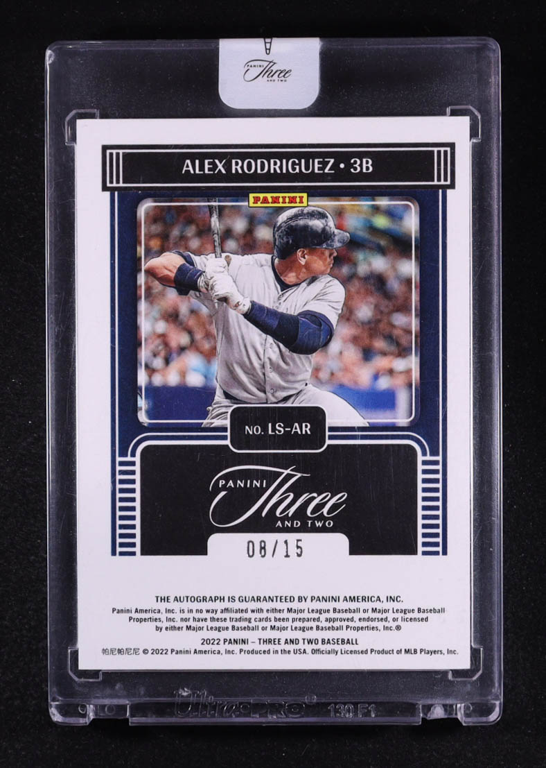 Alex Rodriguez 2022 Panini Three and Two Legendary Signatures Holo Gold #9 #08/15 at PristineAuction.com Alex Rodriguez 2022 Panini Three and Two Legendary Signatures Holo Gold #9 #08/15 at PristineAuction.com