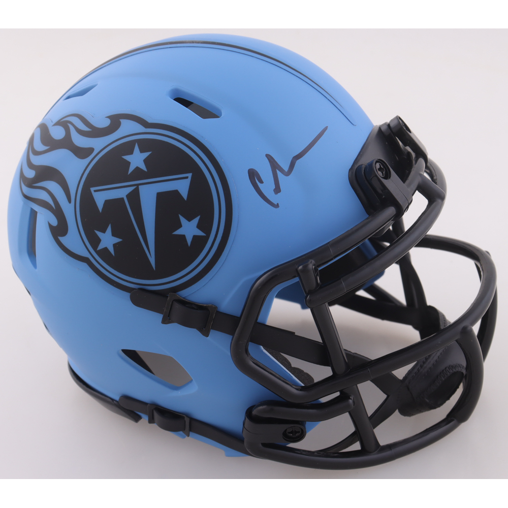 Chris Johnson Signed Titans Rave Alternate Speed Mini Helmet (JSA) at PristineAuction.com