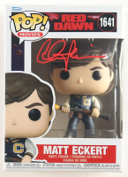 Charlie Sheen Signed "Red Dawn" #1641 Matt Eckert Funko Pop! Vinyl Figure (Schwartz) at PristineAuction.com