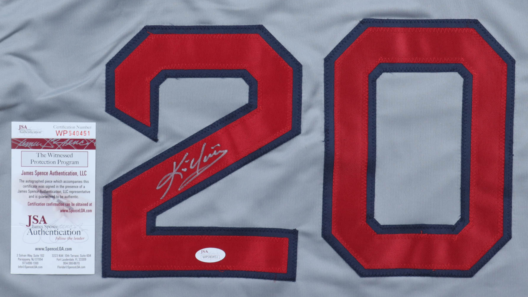 Kevin Youkilis Signed Jersey (JSA) at PristineAuction.com Kevin Youkilis Signed Jersey (JSA) at PristineAuction.com