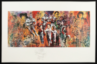 "Dreams of Becoming An NFL Star" LE 26x40 Lithograph on Paper by Gene Locklear at PristineAuction.com