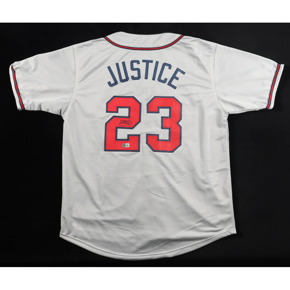 David Justice Signed Jersey (Beckett) at PristineAuction.com