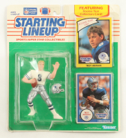 Troy Aikman 1990 Starting Lineup Vinyl Figure with (2) Rookie Trading Cards in Original Packaging at PristineAuction.com