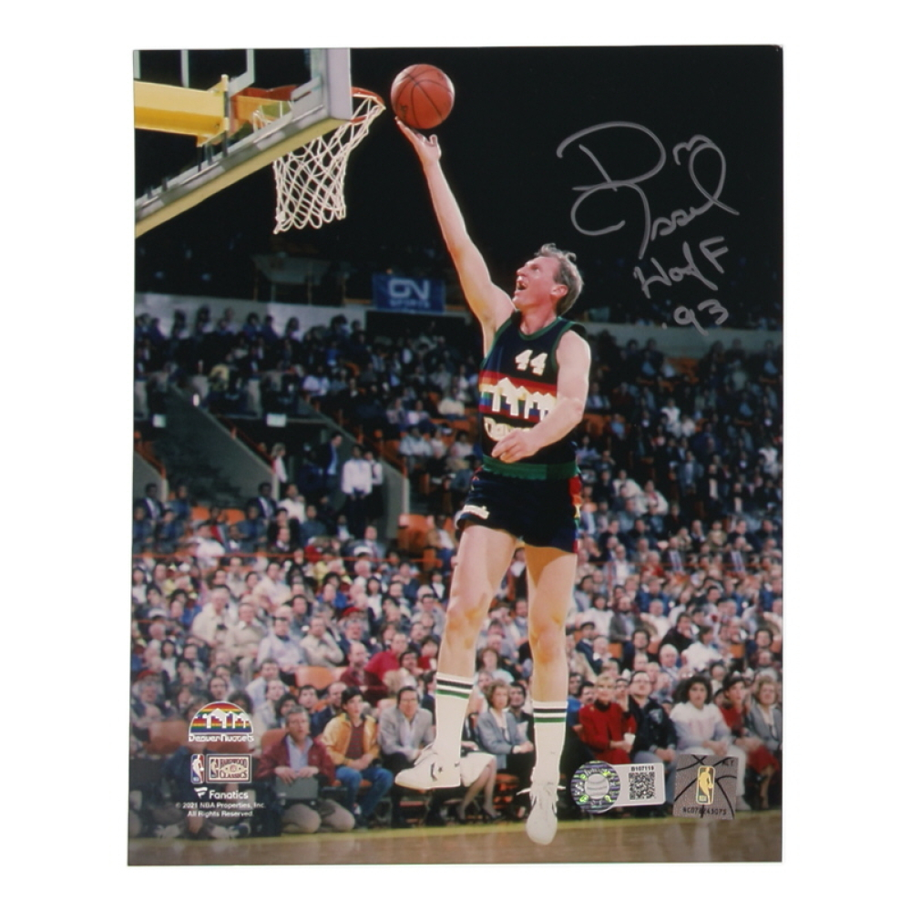 Dan Issel Signed Nuggets 8x10 Photo Inscribed "HOF '93" (Schwartz) at PristineAuction.com