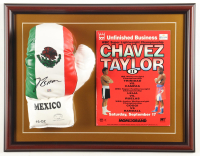 Julio Cesar Chavez Signed Title Custom Framed Mexico Boxing Glove Display with  (PSA) at PristineAuction.com