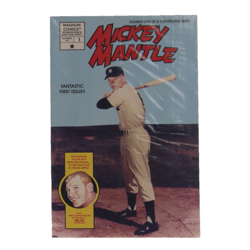 1991 "Mickey Mantle" #1 Magnum Comic Book at PristineAuction.com 1991 "Mickey Mantle" #1 Magnum Comic Book at PristineAuction.com