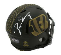Boomer Esiason Signed Bengals Salute to Service Alternate Speed Mini Helmet (Radtke) at PristineAuction.com